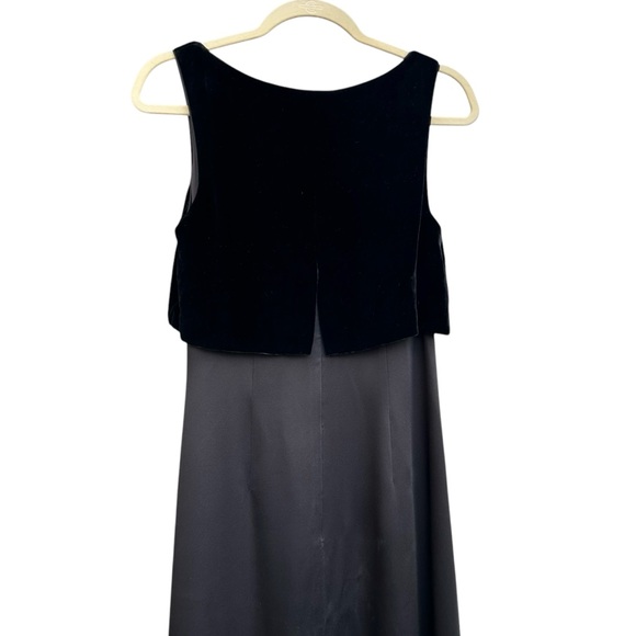 Vintage Nicole Miller Empire Dress Size 2 Velvet Satin Gown Whimsigoth Witchy - Picture 15 of 16